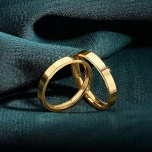 3mm 14K Gold Filled Dainty Stacking Rings for Women – Non-Tarnish