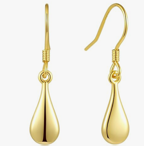 Gold Dangle Earrings for Women Small Gold Hoop Earrings