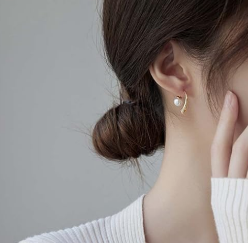 Water Drop Earrings 18k Gold Plated Earrings for Women - Image 2